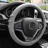 FH Group FH3003GRAY Gray Steering Wheel Cover (Silicone W. Grip