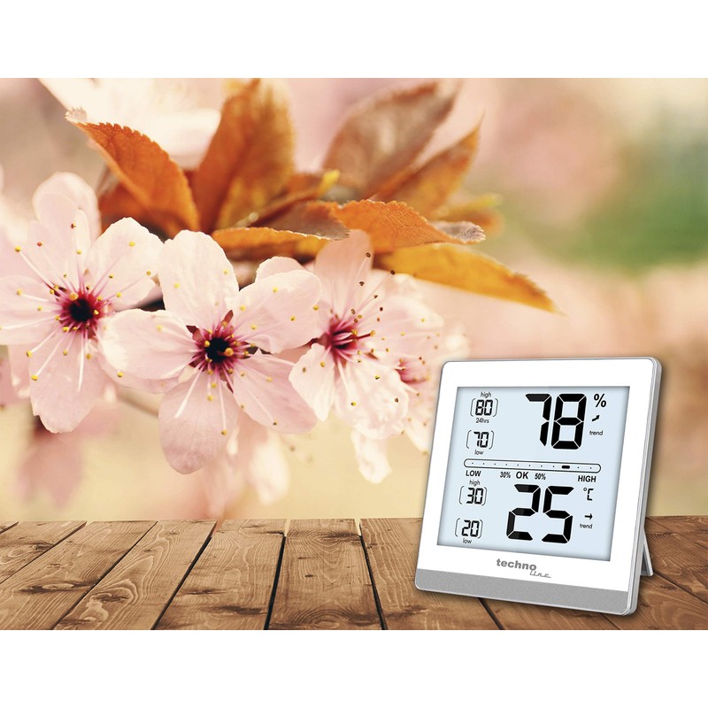 Technoline WS 9470 Room Air Conditioning Station, Digital Thermometer, Hygrometer,