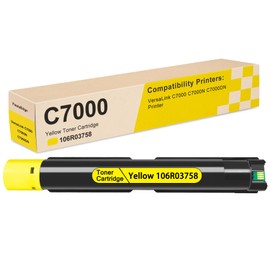 FiestaEdge 106R03758 Yellow High Capacity Toner for VersaLink C7000 Printer Compatible for Xerox 106R03758 C7000 Yellow Toner Cartridge - 1 Pack 106R03758 Toner