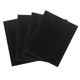 Healeved 16sheets French Tip Nail Stencil Stickers of Manicure Guides for Elegant Nail Art Creative Half-Moon Design Easy Application for Women and Men