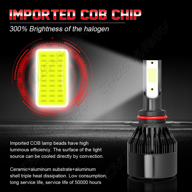 CHUSYYRAY For Acura TL 2009-2014 -8PCS Front LED HID Headlights