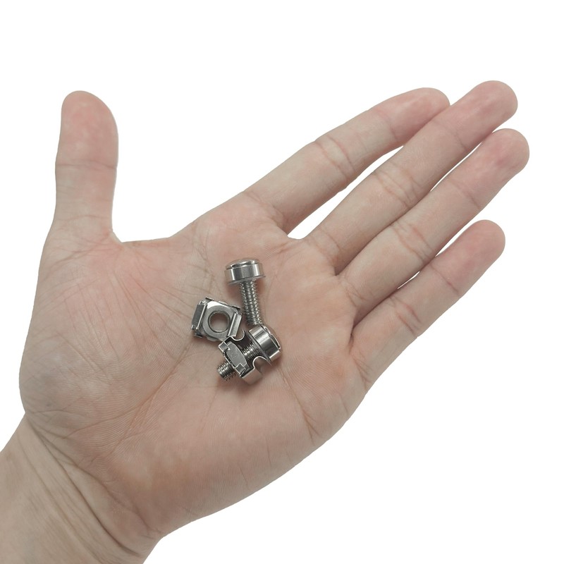 40 Sets M6 Mount Cage Nuts screws,Rack Mounting Bolts for