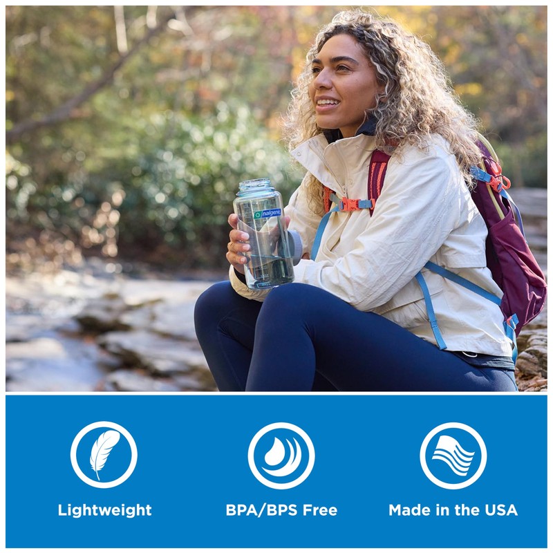 Nalgene Sustain Tritan BPA-Free Water Bottle Made with Material Derived