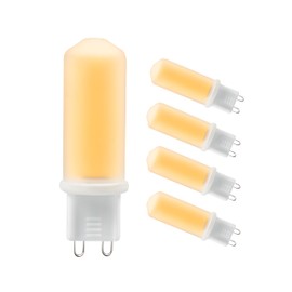 IDO G9 LED Bulb Warm White - 2700K 350LM COB G9 Light Bulb, 3.2W (40W Halogen Equivalent) Non-Dimmable, Bi-Pin Base for Chandeliers and Fixtures (10 Pack)