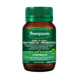 Thompson's One-A-Day Milk Thistle + Probiotics Cap X 30
