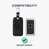 kwmobile Car Key Case Compatible with Renault 4-Button Smartkey Car
