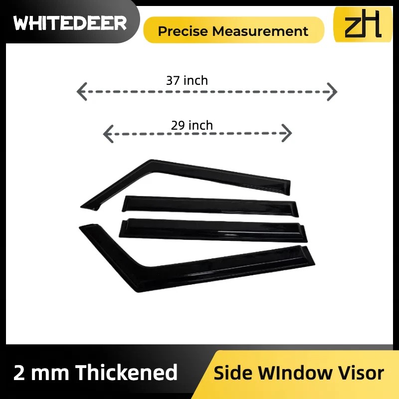 zh Fits 2018-2023 JEEP Wrangler JL Window Visor Sun Rain