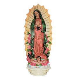 Gigi's Classy Kids 12" Our Lady of Guadalupe Religious Statue Virgin Figurine Virgen de Guadalupe Estatua Figura