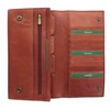 VISCONTI Leather Travel Organiser Wallet RFID Blocking 1179 Brown