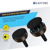 Saffire Adjustable Feet Levelers for Furniture, 3/8-16 Thread – Dark