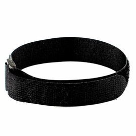 20MM Nylon Hook And Loop Black 1pcs Slip Thru Zip Tie Sport Wrap Watch Band 9 inches Long Adjustablec Comfort fit
