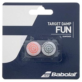 Babolat 700047 Tennis Anti-Vibration TARGET DAMP (2 Pack) Black/Fluorescent Red