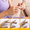 Bagentry 4 Pcs Knitting Loop Crochet Ring for Finger Yarn