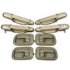 MOTOKU Set of 8 Beige Interior and Exterior Door Handle