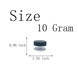 30 Pcs Sample Containers, 10 Gram Mini Sample Jars for Cosmetic, Eye shadow, Black Lid
