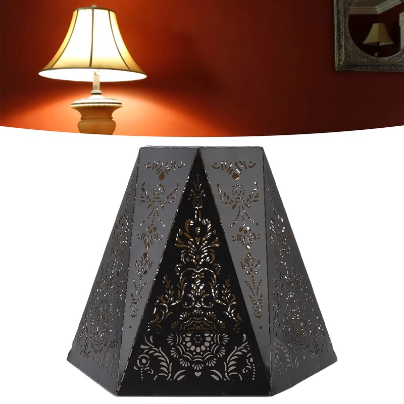 Lamp Shades Modern Scandinavian Style E27 E26 Wrought Iron Hexagonal