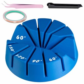 Stained Glass Multi Angle Soldering Jig, 30°,60°,90°,120°,150°,180° Stained Glass Soldering Jig Hand Foiler and Copper Tape Tweezer