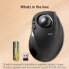 Elecom M-DT2URBK Trackball Mouse con Cable para el Dedo índice,