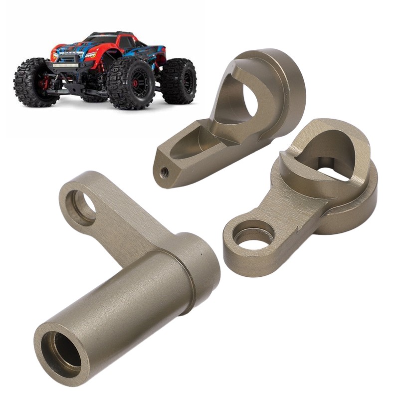 RC Steering Knuckle Kit Aluminum Alloy Shock Absorption Steering Assembly