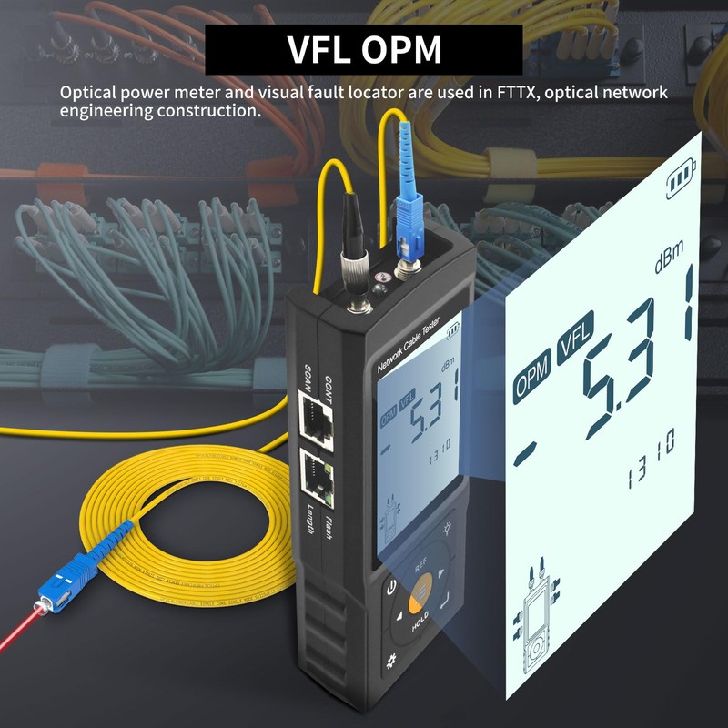 Multifunction RJ45 Network Caber Tester,Cable Tracer,Rechargeable Wire Tester,UTP Conntinue and