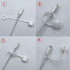 2pcs Silicone Cable Converter Holder Strap Tether,Anti Lost Cover Protections