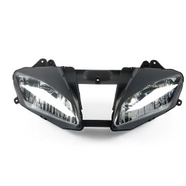 ZXMT Black Front Headlight Headlamp Assembly Fit For Yamaha YZF R6 YZFR6 2008-2016