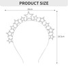 Haarreif Sterne, Sterne Haarreif Stirnbänder Haarschmuck, Strass Kopfschmuck Sterne, Gesichtstattoo