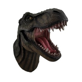 DWK - Jurassic King T-Rex Tyrannosaurus Rex Dinosaur Wall Mounted Head Statue Bust - 15 Inches Long…