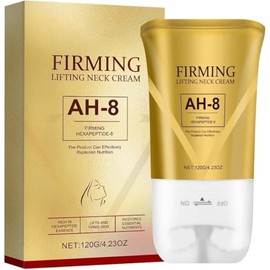 2 Pieces AH-8 Firming Neck Cream, Neck Firming Cream with Double Roller Massage, Tighten and Lift Cream, Neck Creams for Tightening and Firming, Reduce Wrinkles Fine Lines (120g/ 4.23OZ)