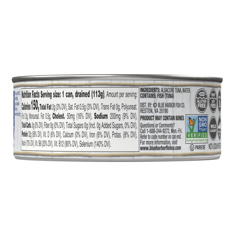 Blue Harbor Fish Co. Wild Albacore Tuna in Water with