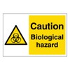 V Safety Caution Biological Hazard - Landscape 300 x 200