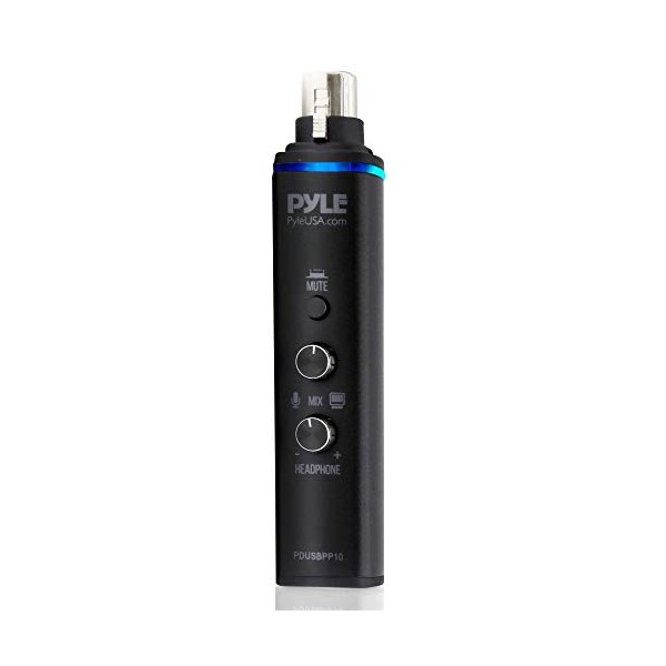 Pyle Microphone XLR-to-USB Signal Adapter - Universal Plug and Play