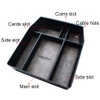 BestEvMod Storage Box Organizer Center Console Tray with Vegan Leather