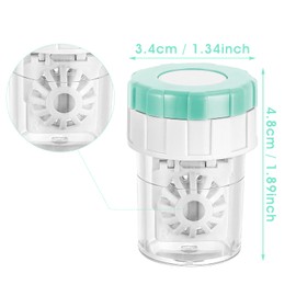 Sibba 5 Pieces Manually Contact Lens Washer Cleaner, Lens Cleaning Container for Everyday Use, Contact Lens Cases, Contact Lens Soak Storage Kit for Travel Home