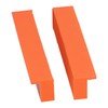 2Pcs Jaws Protection Cover ABS Multiple V Shape Grooves Magnetic