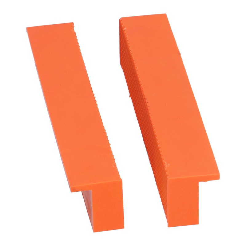 2Pcs Jaws Protection Cover ABS Multiple V Shape Grooves Magnetic