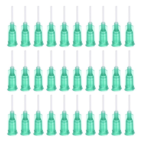 sourcing map 100 Pcs 18G Plastic Dispensing Needles With Luer