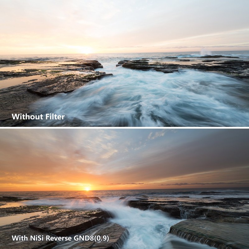 NiSi Reverse Graduated Filter ND 16(1.2) 4 Steps 100x150mm Neutral