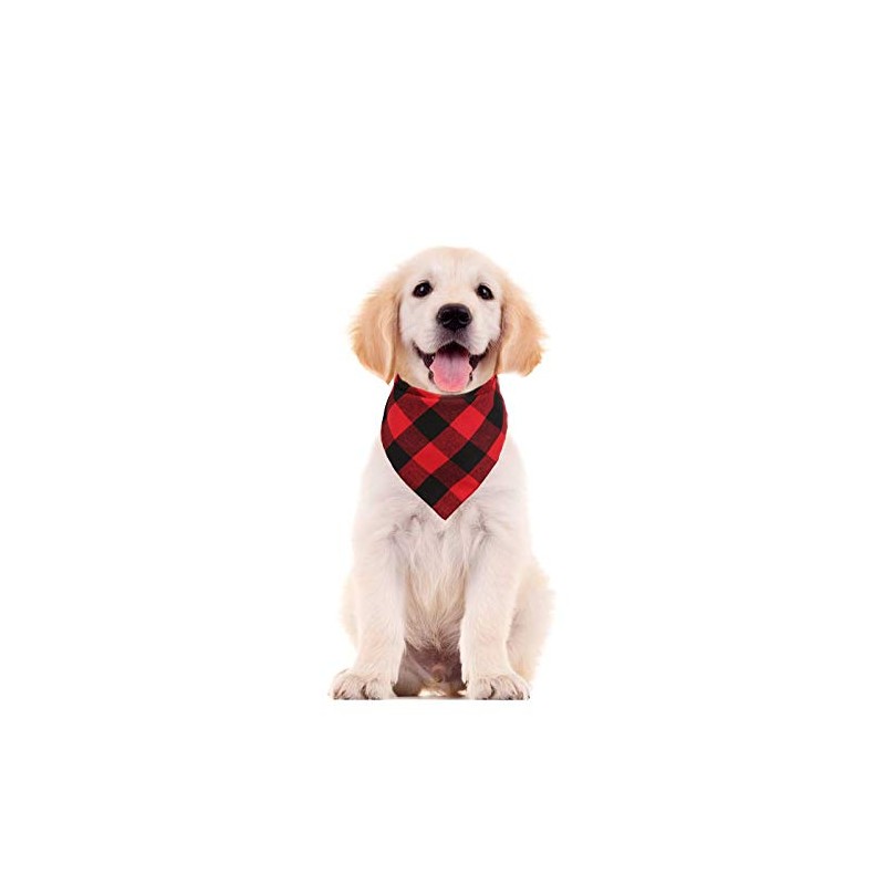 2 Pcs Dog Bandana Christmas Pet Triangle Scarf Accessories Bibs