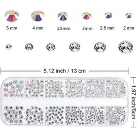 AJC Toys Piedra De Cristal Tornasol Super Calidad Nail Art En Caja