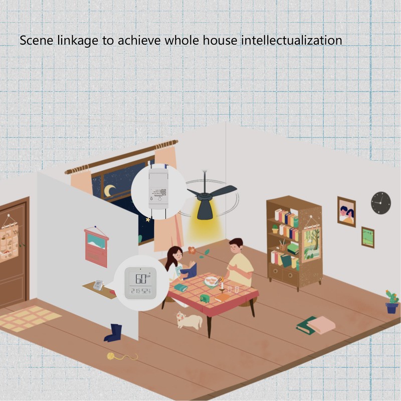 WiFi Smart Household Fan Light Switch APP RF Wireless Wall