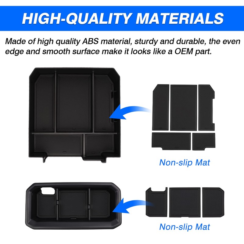 Autorder 2PCS Center Console Organizer for Toyota Tundra 2025 2024