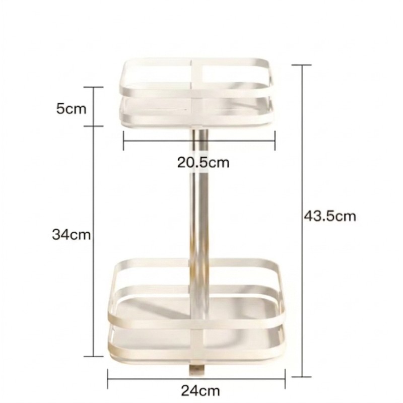360° Rotating Spice Rack Organizer, Non-Slip Kitchen Turntable for Countertop,