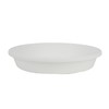 The HC Companies SLI06000A10C024LRDWN Classic Round Plastic Plant Saucer, White