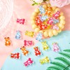 Magibeads 30Pcs Gummy Bear Charms 31x19mm Acrylic Candy Bear Animal