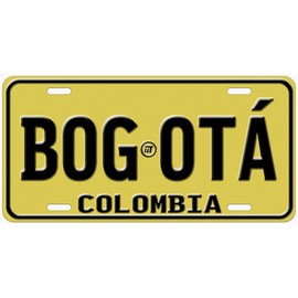 Colombia Bogota Flat Novelty Car Auto License Plate