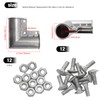 MDEOOSKY 4pcs Chain Link Fence Gate Corners Chain Link Gate
