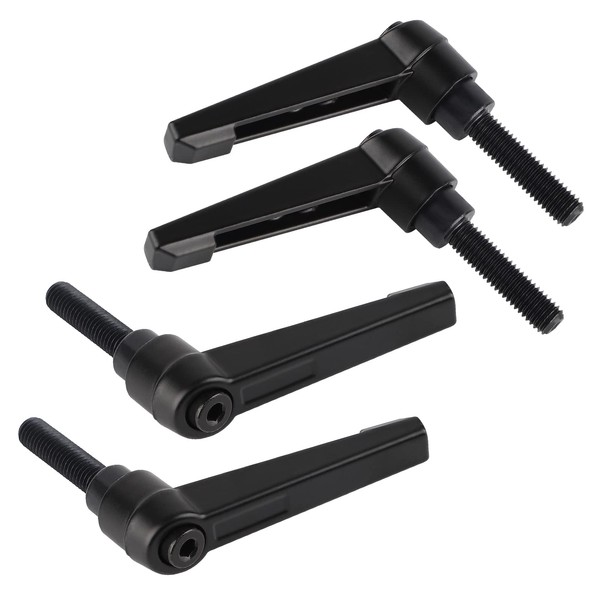 efuturetime® Pack of 4 Clamping Lever Handles, M8-32 mm, Adjustable