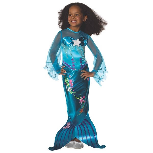 Rubies Magical Mermaid Costume, Blue, Medium (8-10)