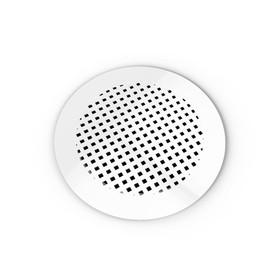 SABA Home Decor Round Air Vent Cover - Acrylic Plexiglass Grille, Return and Register White Finish Decorative Covers for Walls & Ceilings NOT for Floors, Giovanna (4" Duct (5.5 Overall) Silicone)